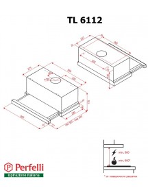 Вытяжка Perfelli TL 6112 IV LED бежевый