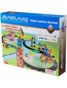 Конструктор Magplayer Train Castle Set MPK-99