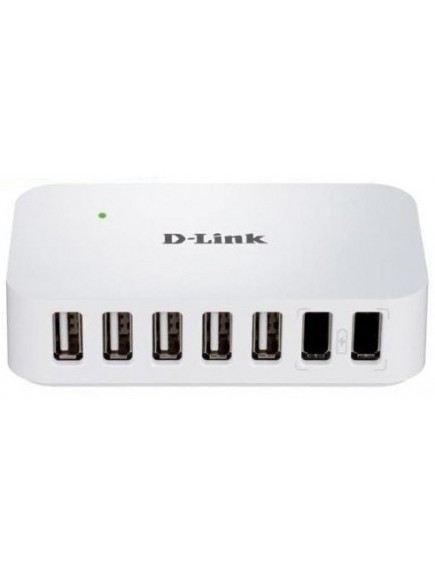 Картридер/USB-хаб D-Link DUB-H7