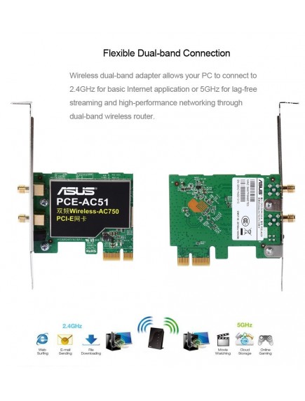 Wi-Fi адаптер Asus PCE-AC51