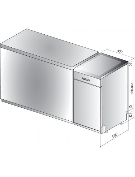 Посудомоечная машина Indesit DSFO 3T224 CS