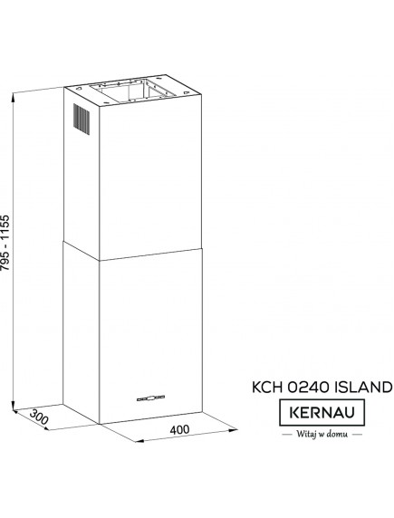 Вытяжка Kernau KCH 0240 W Island