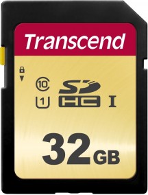 Карта памяти Transcend SDHC 500S  32 ГБ (TS32GSDC500S)