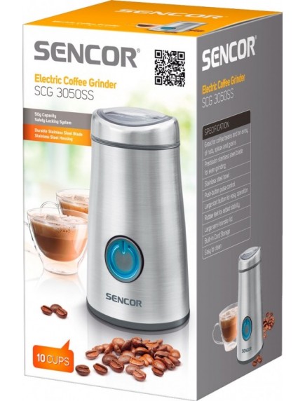 Кофемолка Sencor SCG3050SS