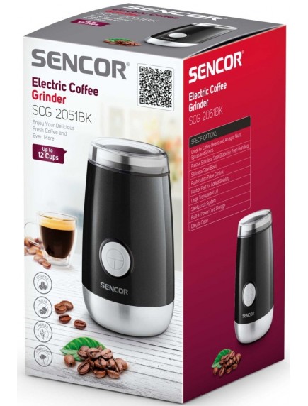 Кофемолка Sencor SCG 2051 BK
