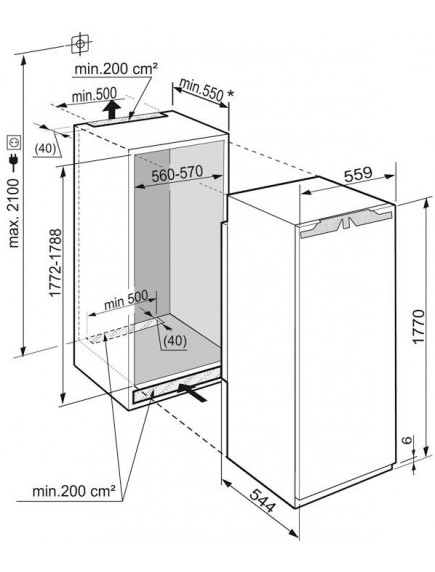 Встраиваемый холодильник Liebherr IKB3560-22
