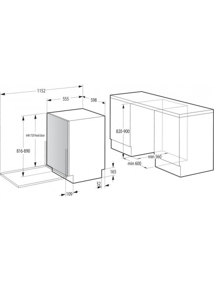 Встраиваемая посудомоечная машина Gorenje GV 643 D60