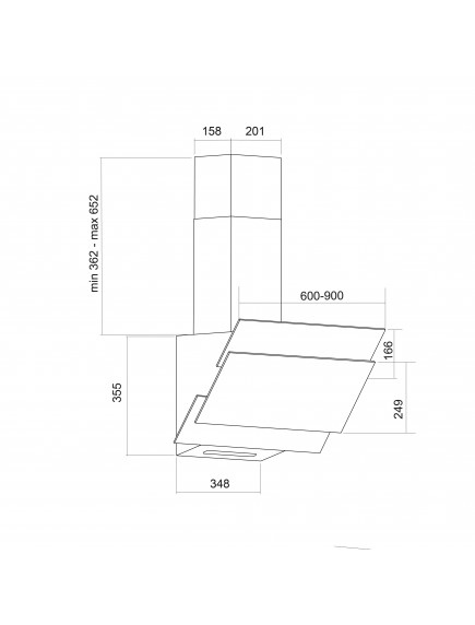 Вытяжка Pyramida MSH 60 SRC (650) GBL