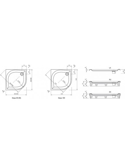 Душевой поддон Ravak A22AA01210