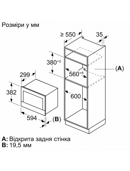 Встраиваемая микроволновая печь Bosch BFR7221B1