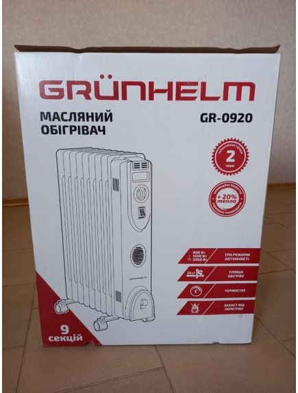 Масляный обогреватель Grunhelm GR-0920