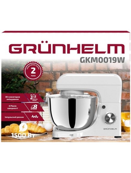 Планетарный миксер Grunhelm GKM0019W