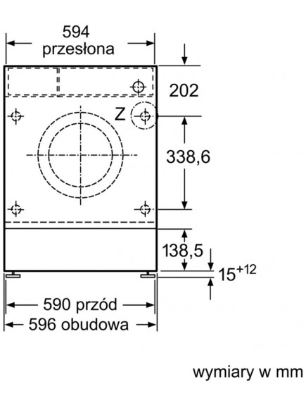 Встраиваемая стиральная машина Bosch WIW28542EU