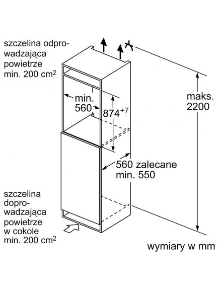 Встраиваемый холодильник Bosch KIL22NSE0