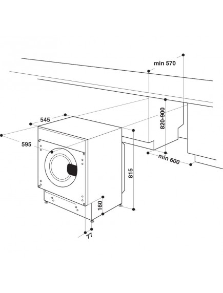 Встраиваемая стиральная машина Whirlpool BI WDWG 861485 EU