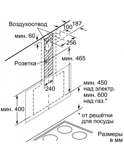 Вытяжка Bosch DWK67HM20