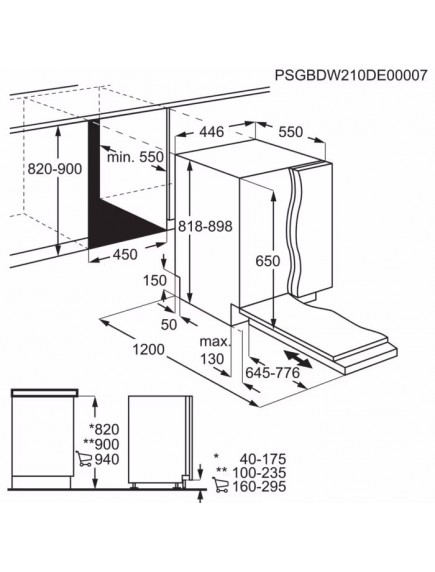 Встраиваемая посудомоечная машина AEG FSE73527P