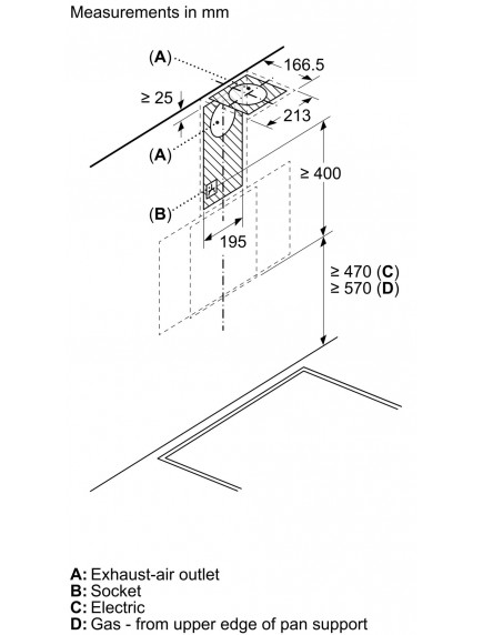 Вытяжка Bosch DWK64PJ60T