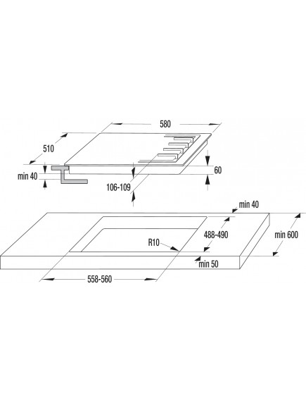 Варочная поверхность Gorenje K6N20IW