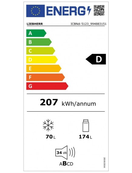 Встраиваемый холодильник Liebherr ICBNdi 5123