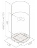Вытяжка Elica TUBE PRO ISLAND BL MAT/A/43