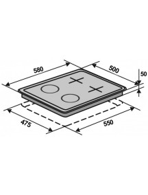 Варочная поверхность VENTOLUX  HG622 B9G CS (X)
