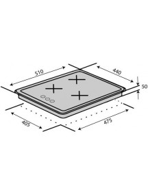 Варочная поверхность VENTOLUX HG430-G3G CEST (WH)
