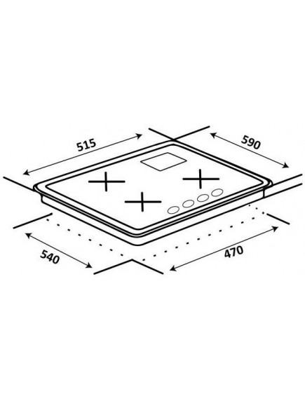 Варочная поверхность VENTOLUX HG631-A3MC CEST (AN)