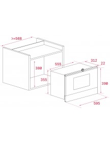 Встраиваемая микроволновая печь Teka  ML 8220 BIS ST