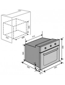 Духовой шкаф VENTOLUX EO60TC-6P FBG TLC