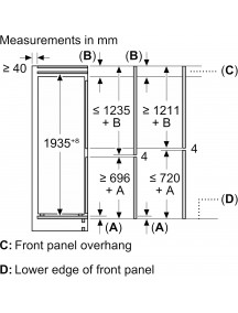 Встраиваемый холодильник Bosch KBN96ADD0