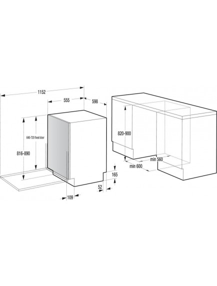 Встраиваемая посудомоечная машина Gorenje GV16D5