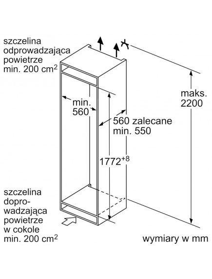 Встраиваемый холодильник Siemens KI86VNSE0