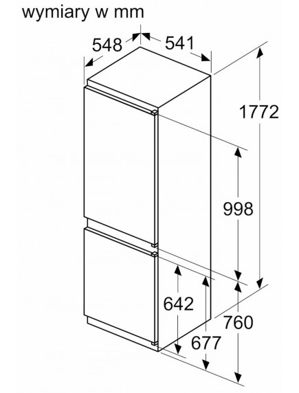 Встраиваемый холодильник Siemens KI86VNSE0