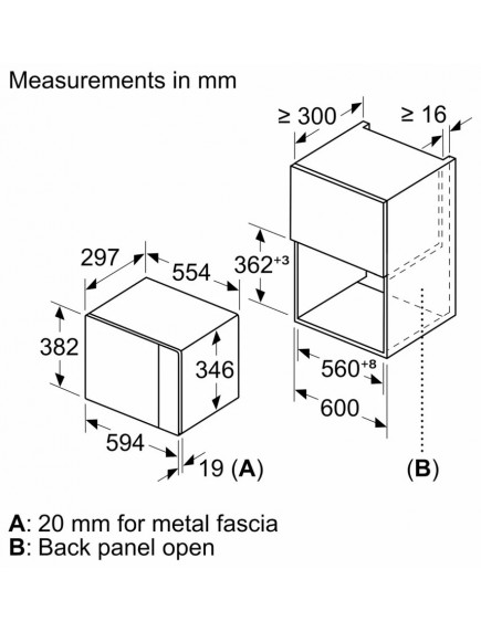 Встраиваемая микроволновая печь Siemens BF525LMB1