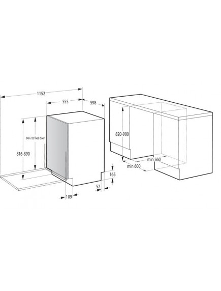 Встраиваемая посудомоечная машина Gorenje GV 673 C65 Встраиваемая посудомоечная машина Gorenje GV 673 C65