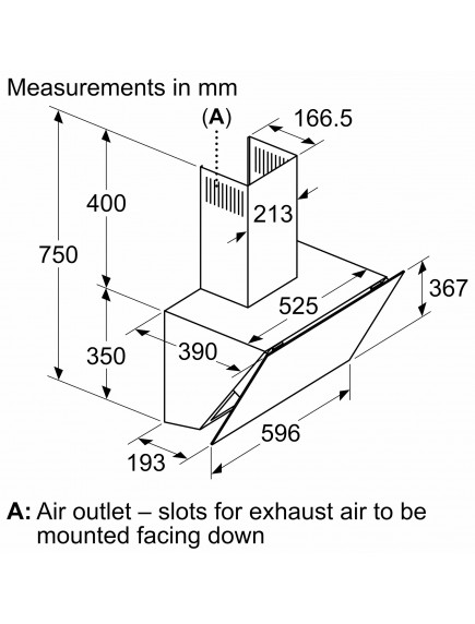 Вытяжка Bosch DWK66PJ20T