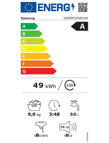 Стиральная машина Samsung WW90FG3M05AWLF