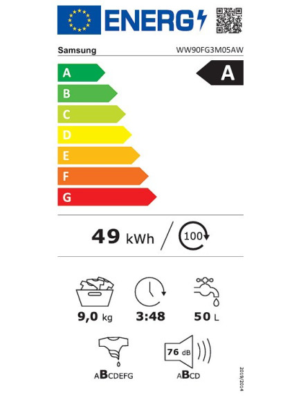 Стиральная машина Samsung WW90FG3M05AWLF