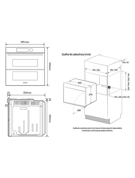 Духовой шкаф Samsung NV7B4345VAK/WT