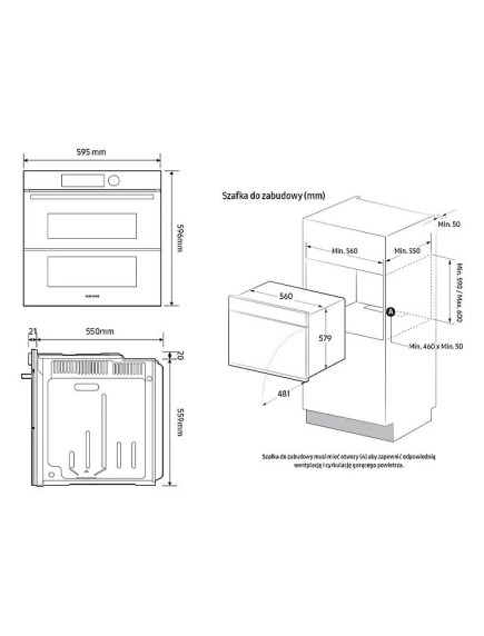 Духовой шкаф Samsung NV7B4245VAK/WT