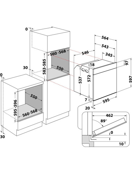 Духовой шкаф Whirlpool WOI4S8CM0SBA