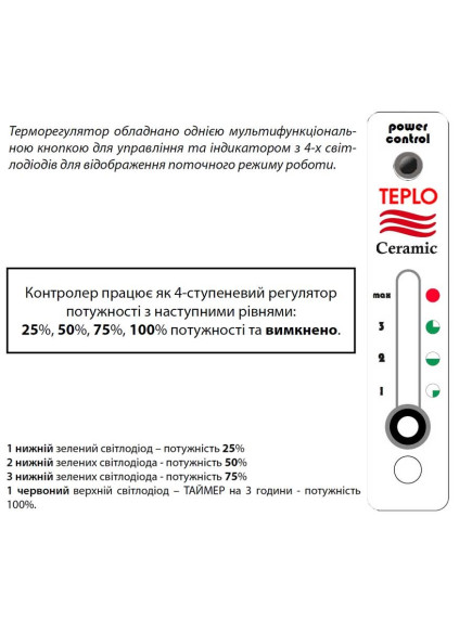 Полотенцесушитель Teploceramic TCMT-T-250-WHITE Полотенцесушитель Teploceramic TCMT-T-250-WHITE