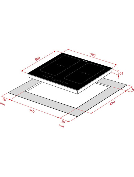 Варочная поверхность Weilor WIS 690 BLACK