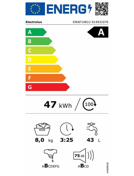 Стиральная машина Electrolux EW6F1481U Стиральная машина Electrolux EW6F1481U