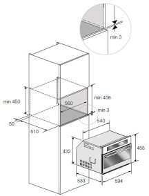 Духовой шкаф Fulgor Milano   FQSO4505MTX_SET