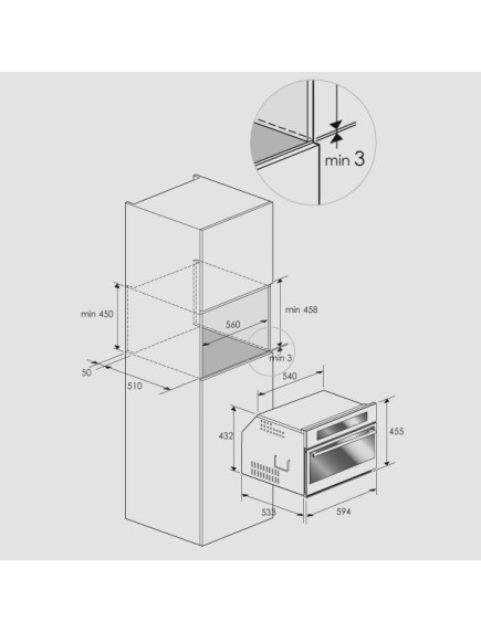 Духовой шкаф Fulgor Milano CCSO4511TCX