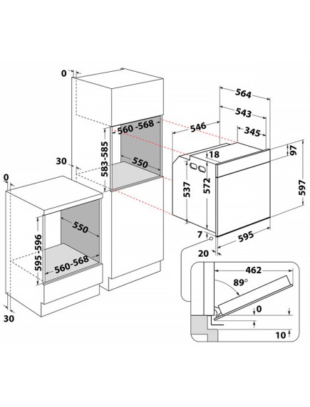 Духовой шкаф Whirlpool WOI5S8HM1SBA Духовой шкаф Whirlpool WOI5S8HM1SBA