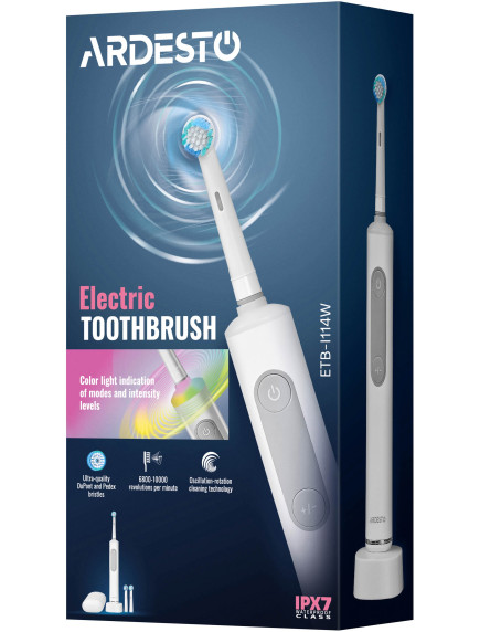 Электрическая зубная щетка Ardesto ETB-I114W Электрическая зубная щетка Ardesto ETB-I114W