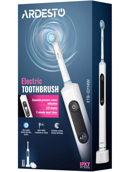 Электрическая зубная щетка Ardesto ETB-ID114W